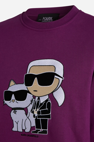 MIKINA KARL LAGERFELD IKONIK 2.0 SWEATSHIRT - Fotografia č. 7