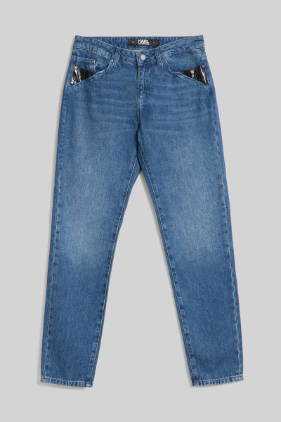 DŽÍNY KARL LAGERFELD LOGO GF DENIM - Fotografie č. 1