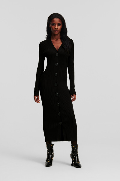 ŠATY KARL LAGERFELD LS KNIT DRESS - Fotografia č. 1