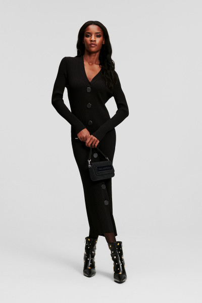 ŠATY KARL LAGERFELD LS KNIT DRESS - Fotografia č. 4