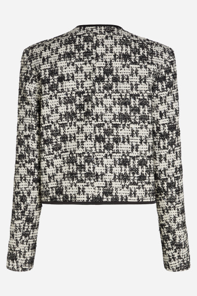 BUNDA KARL LAGERFELD CHECK BOUCLE JACKET - Fotografie č. 6