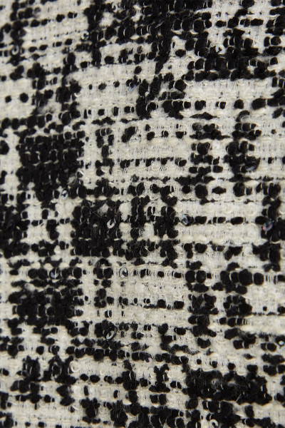 BUNDA KARL LAGERFELD CHECK BOUCLE JACKET - Fotografie č. 8