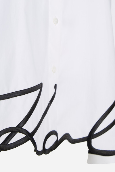 KOŠILE KARL LAGERFELD KARL HEM SIGNATURE SHIRT - Fotografie č. 8