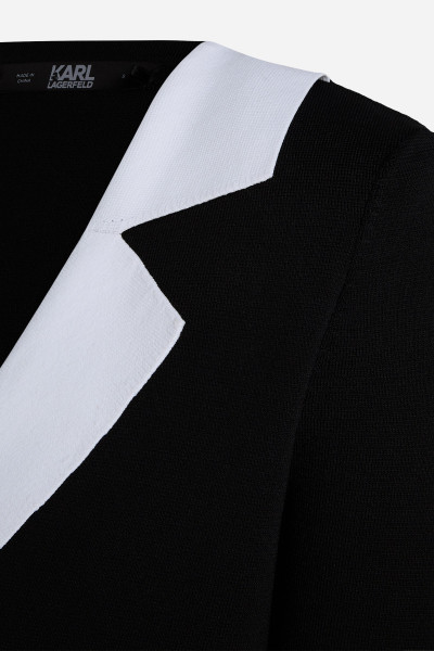 SVETER KARL LAGERFELD CROPPED KNIT CARDIGAN - Fotografia č. 6