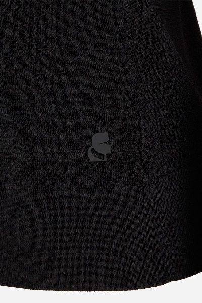 SVETER KARL LAGERFELD SHOULDER DETAIL KNIT TOP - Fotografia č. 6