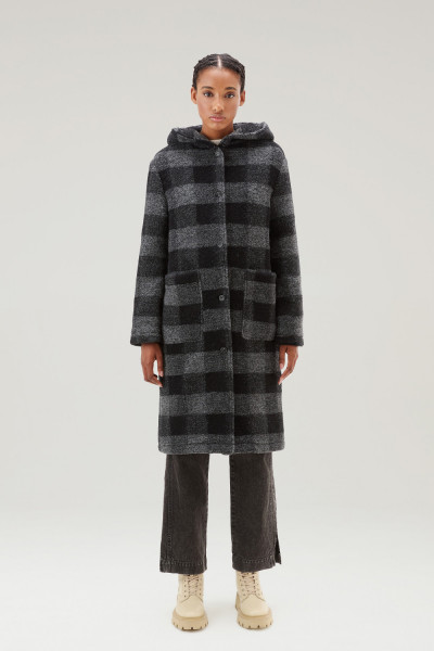 KABÁT WOOLRICH HOODED LONG GENTRY COAT - Fotografia č. 1