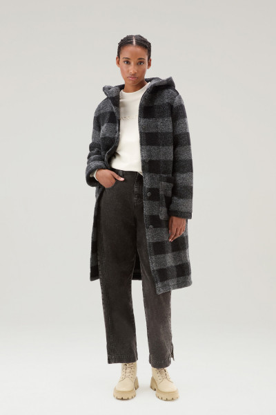 KABÁT WOOLRICH HOODED LONG GENTRY COAT - Fotografia č. 3