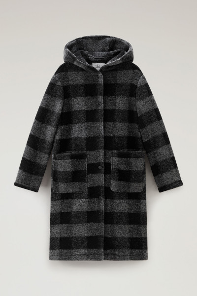 KABÁT WOOLRICH HOODED LONG GENTRY COAT - Fotografia č. 5