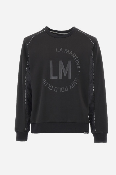 MIKINA LA MARTINA MAN CREW NECK SWEATSHIRT FLEEC - Fotografia č. 5