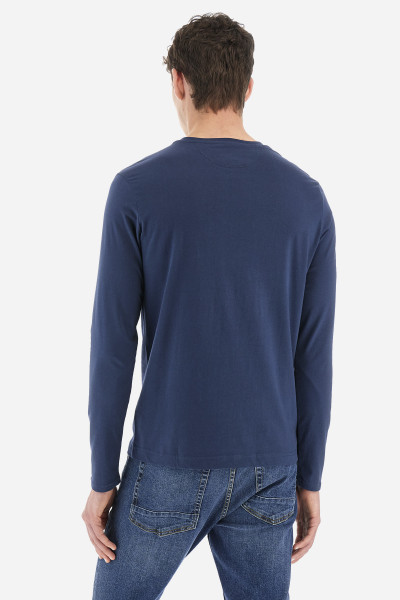 TRIČKO LA MARTINA MAN L/S T-SHIRT PEACHED COTTON - Fotografia č. 3