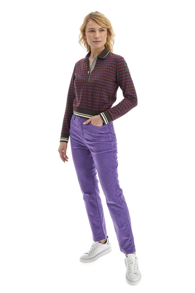 POLOKOŠEĽA LA MARTINA WOMAN POLO L/S JACQUARD INTERL - Fotografia č. 2