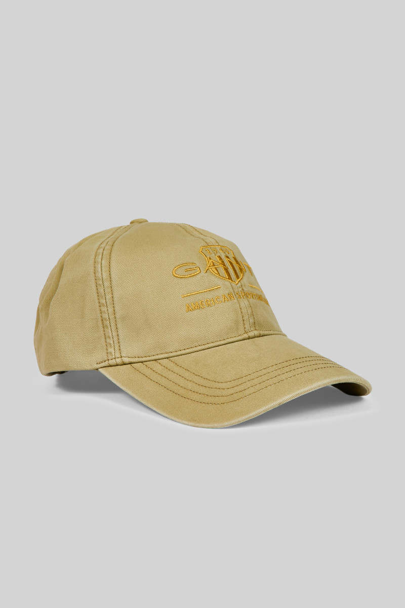 E-shop KŠILTOVKA GANT UNISEX. TONAL SHIELD CAP BEIGE GREEN