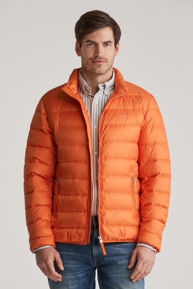 E-shop BUNDA GANT LIGHT DOWN JACKET PUMPKIN ORANGE