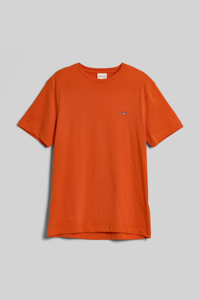 TRIČKO GANT REG SHIELD SS T-SHIRT PUMPKIN ORANGE
