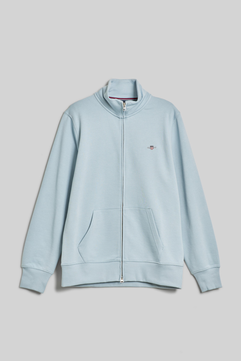 E-shop MIKINA GANT REG SHIELD FULL ZIP SWEAT STORMY SEA