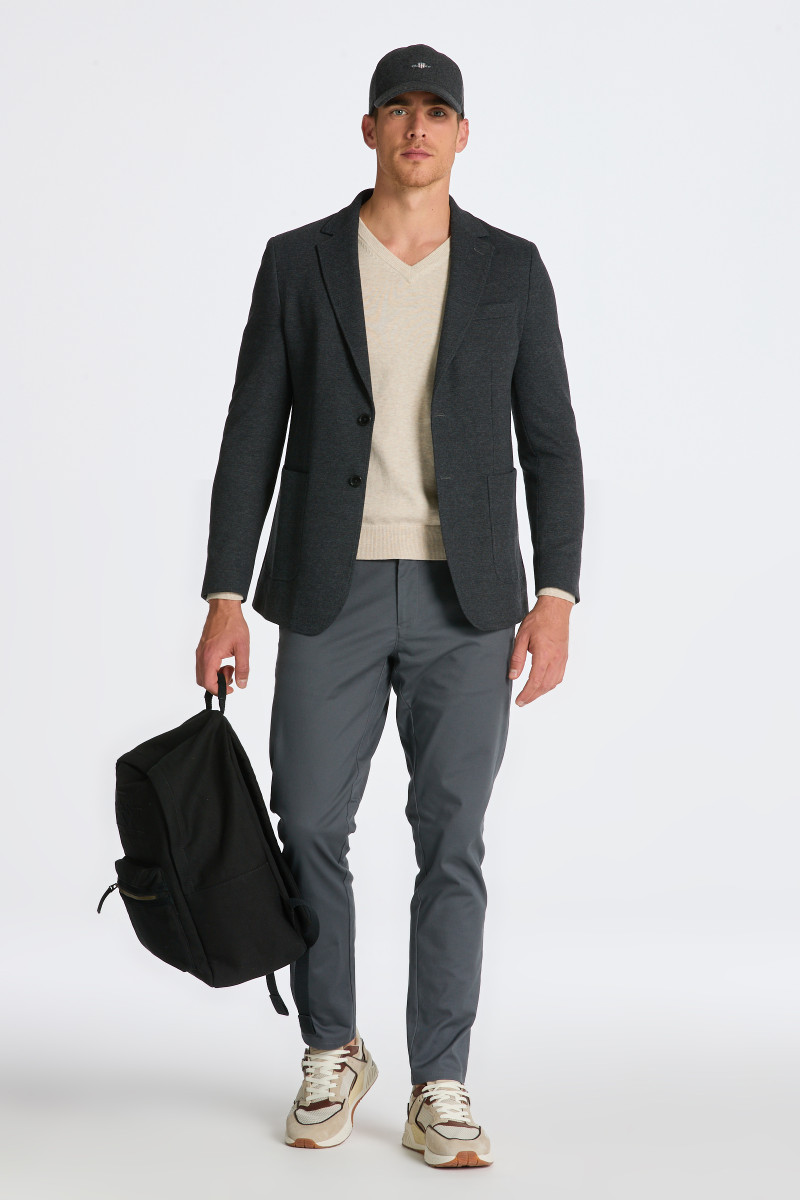 E-shop KALHOTY GANT SLIM TP CHINOS ANTRACITE