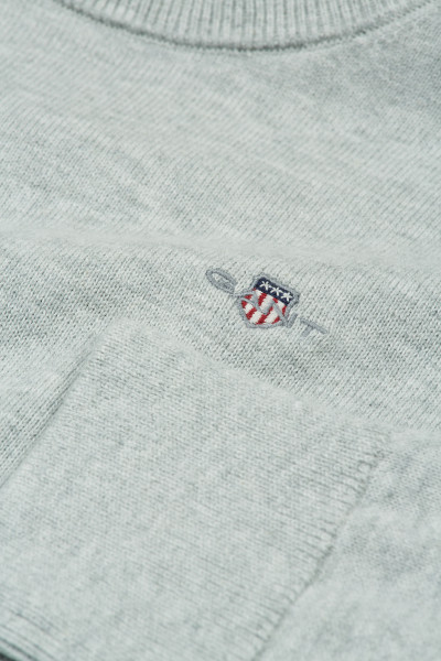 SVETR GANT SHIELD CLASSIC COTTON C-NECK - Fotografie č. 3