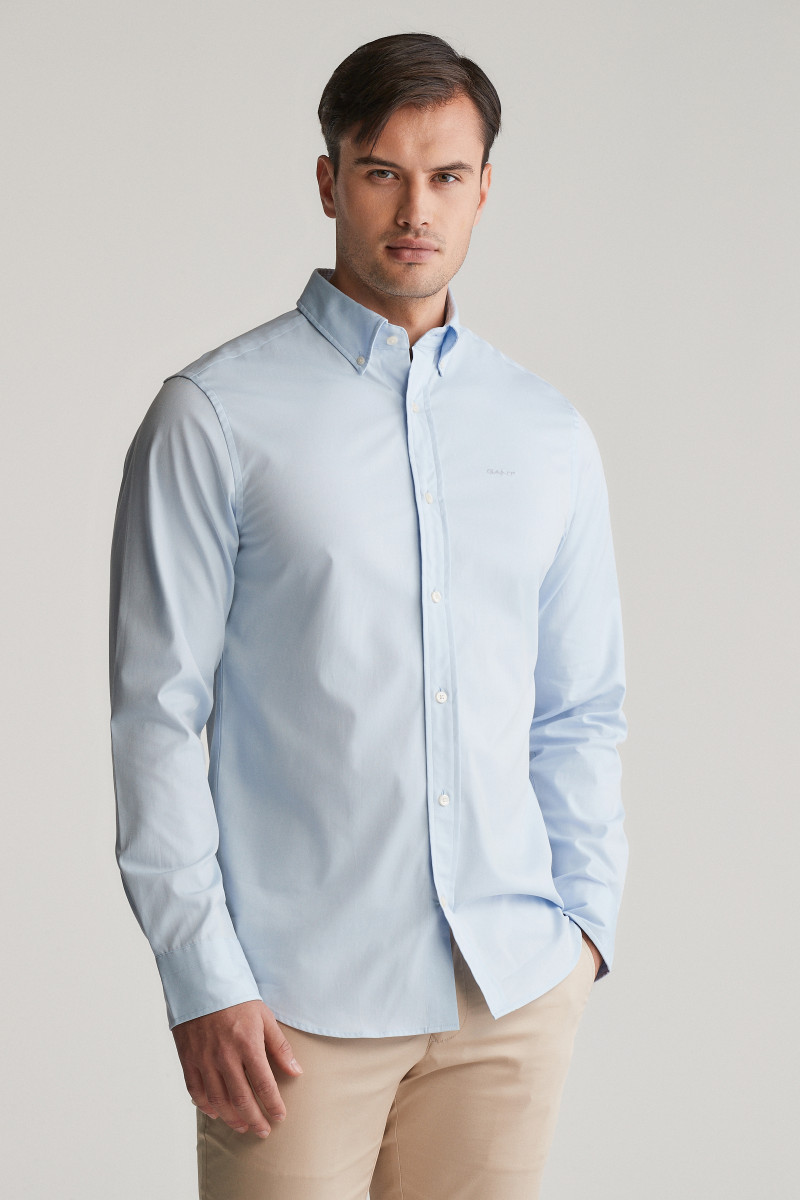 KOŠEĽA GANT REG PINPOINT OXFORD SHIRT LIGHT BLUE