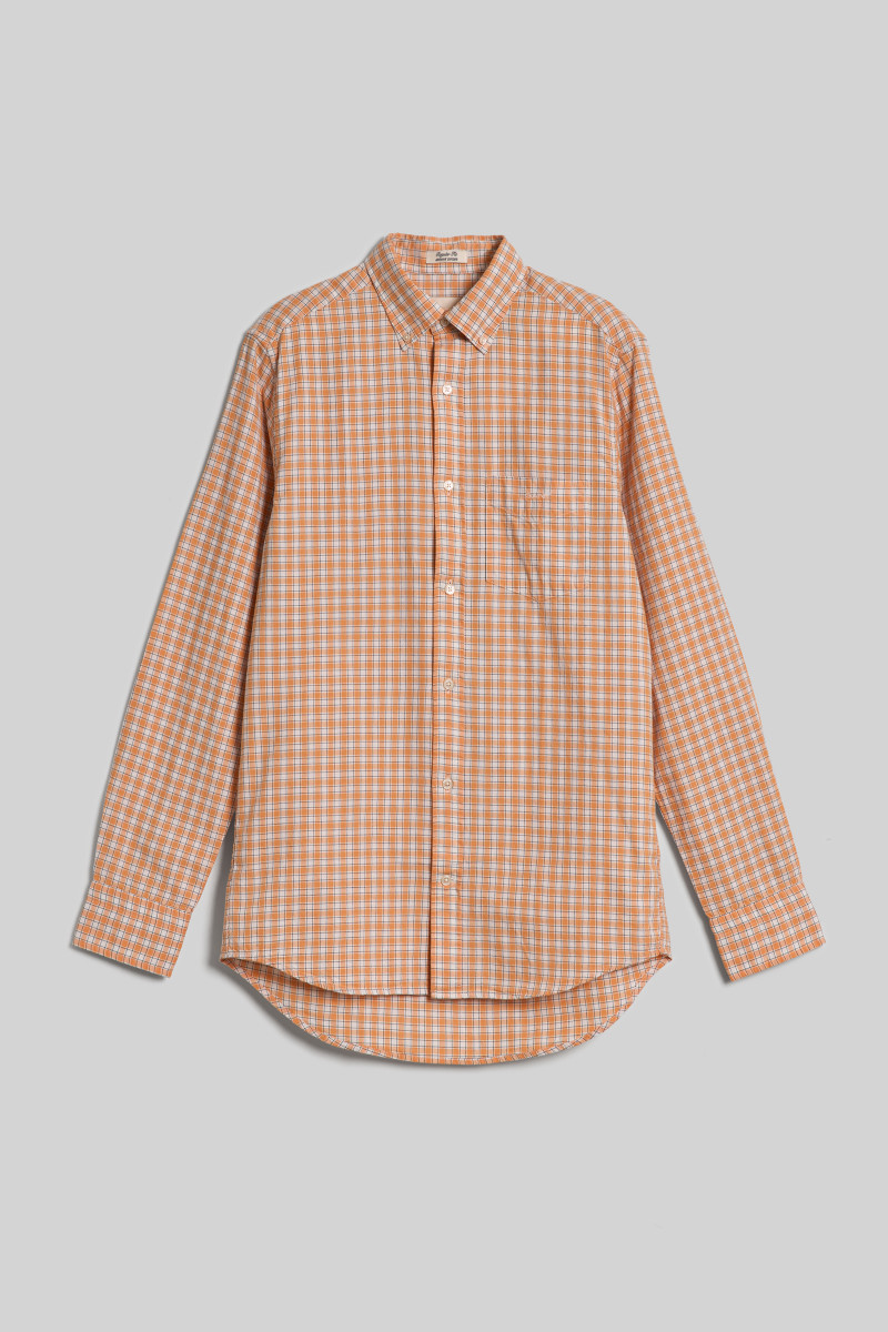 KOŠEĽA GANT REG ARCHIVE OXFORD CHECK SHIRT CORAL APRICOT