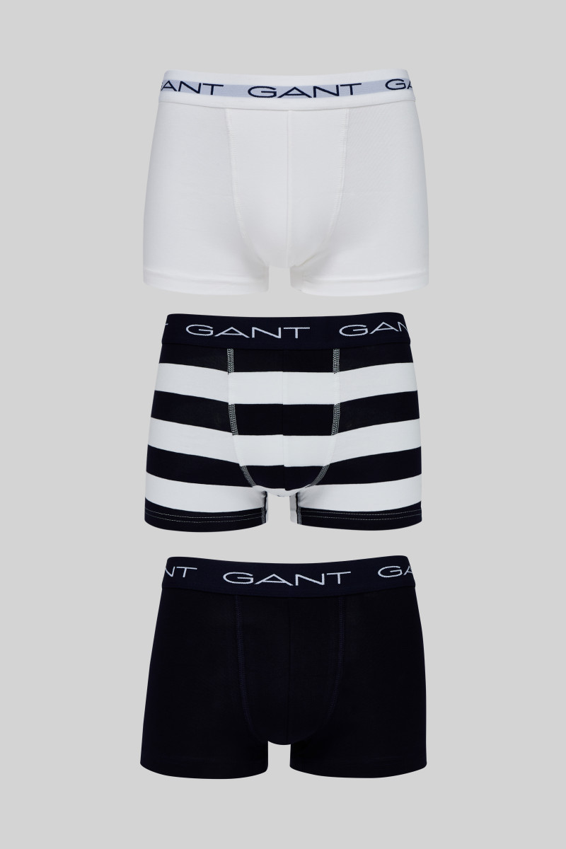 SPODNÁ BIELIZEŇ GANT STRIPE TRUNK 3-PACK EVENING BLUE