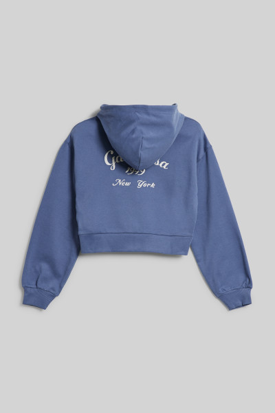 MIKINA GANT CROPPED SCRIPT LOGO ZIP HOODIE - Fotografie č. 2