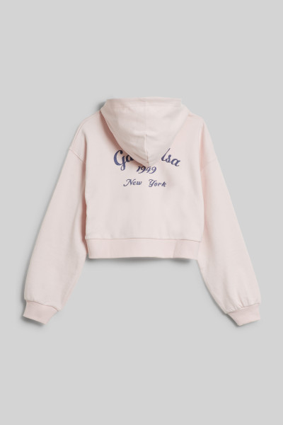 MIKINA GANT CROPPED SCRIPT LOGO ZIP HOODIE - Fotografie č. 2