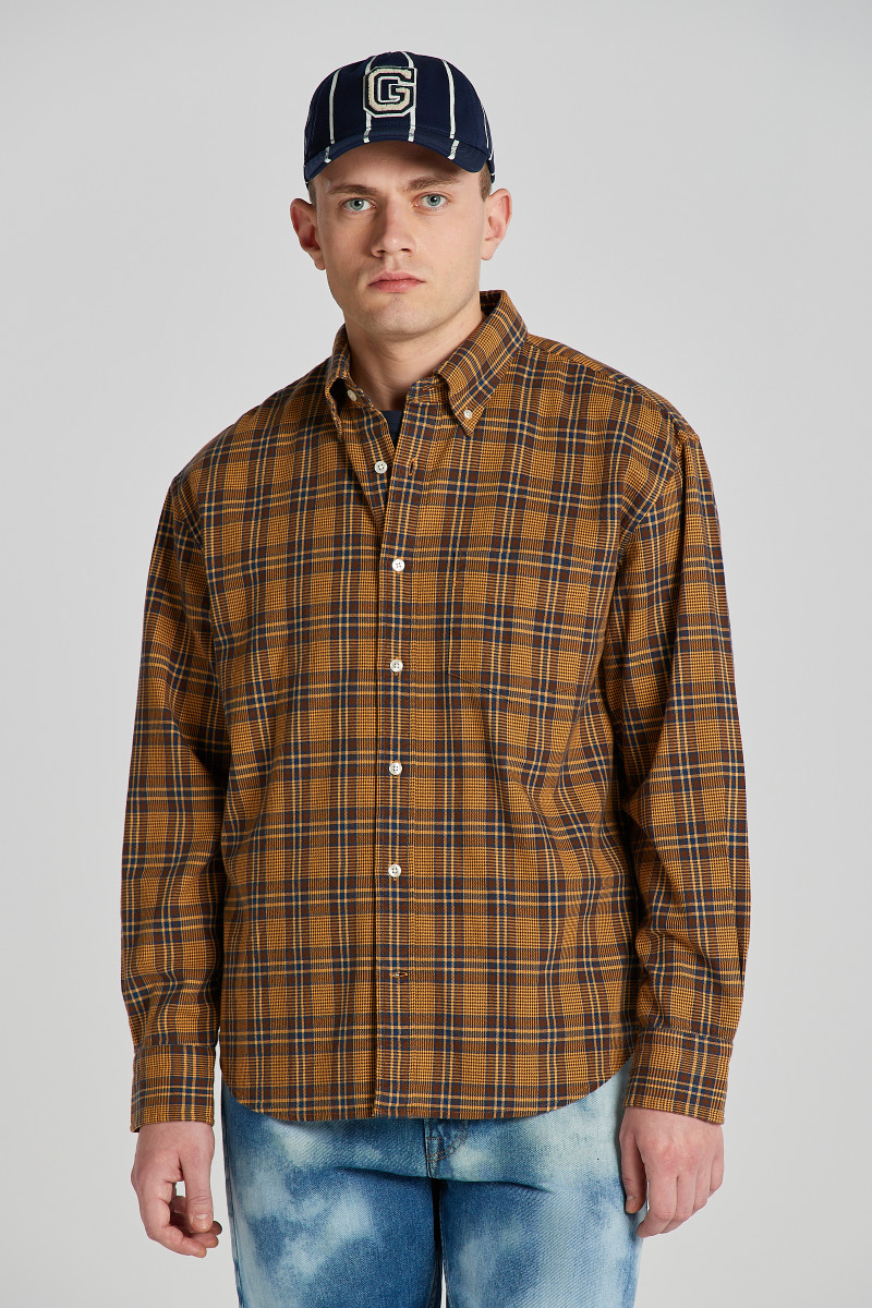 E-shop KOŠILE GANT REL TEXTURE CHECK SHIRT CORAL APRICOT