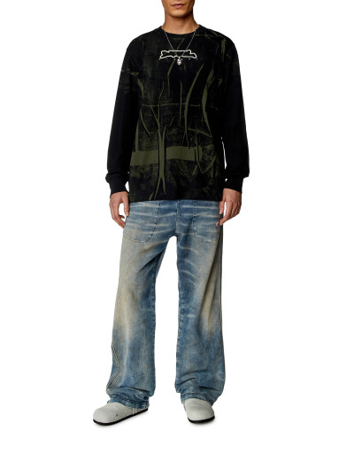 TRIČKO DIESEL T-JUST-LS-N T-SHIRT - Fotografia č. 2