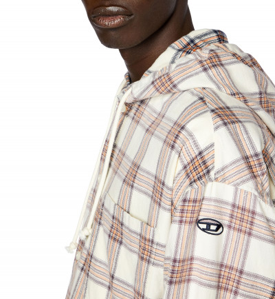 KOŠEĽA DIESEL S-DEWNY-HOOD SHIRT - Fotografia č. 5
