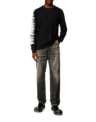 TRIČKO DIESEL T-JUST-LS-SLITS-N2 T-SHIRT - Fotografia č. 2