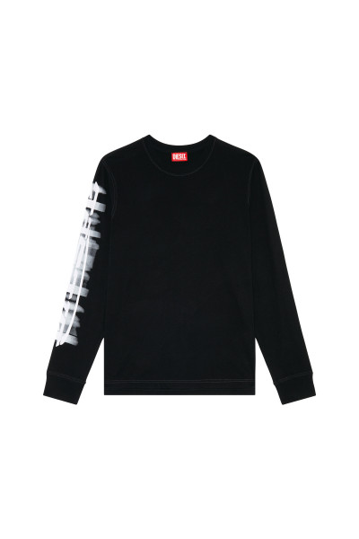 TRIČKO DIESEL T-JUST-LS-SLITS-N2 T-SHIRT - Fotografia č. 4