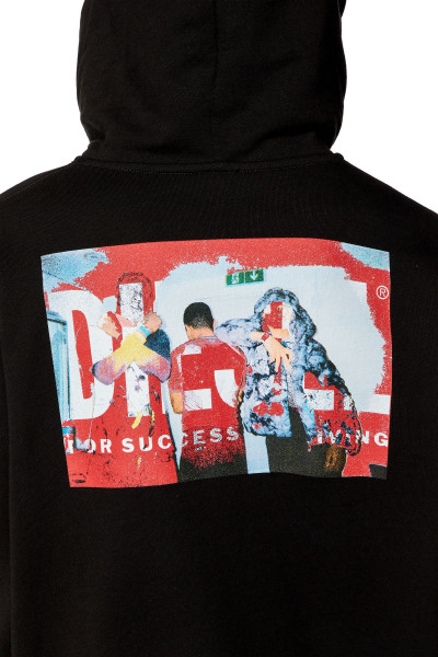 MIKINA DIESEL S-BOXT-HOOD-N8 SWEAT-SHIRT - Fotografia č. 4