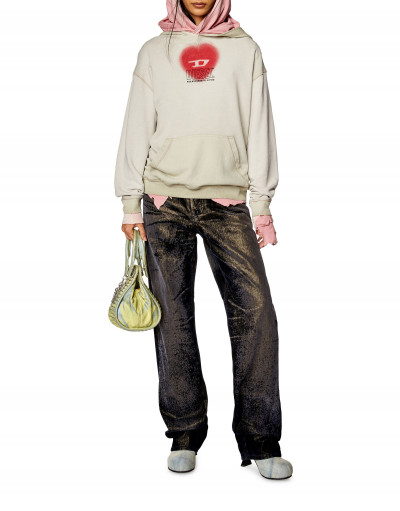 MIKINA DIESEL S-BOXT-HOOD-N10 SWEAT-SHIRT - Fotografia č. 2