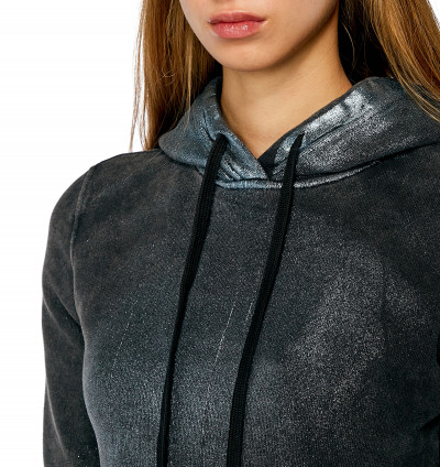 MIKINA DIESEL F-SLIMMY-HOOD-N1 SWEAT-SHIRT - Fotografia č. 4