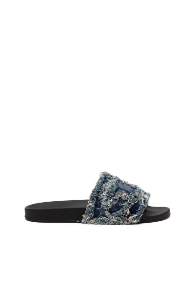 ŠĽAPKY DIESEL MAYEMI SA-SLIDE D DENIM SANDAL - Fotografia č. 3