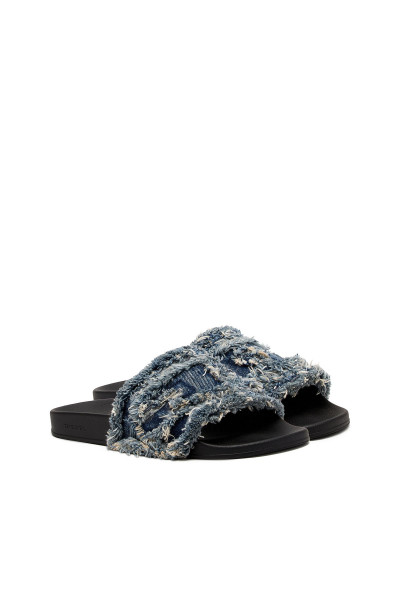ŠĽAPKY DIESEL MAYEMI SA-SLIDE D DENIM SANDAL - Fotografia č. 1