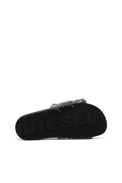 ŠĽAPKY DIESEL MAYEMI SA-SLIDE D DENIM SANDAL - Fotografia č. 4