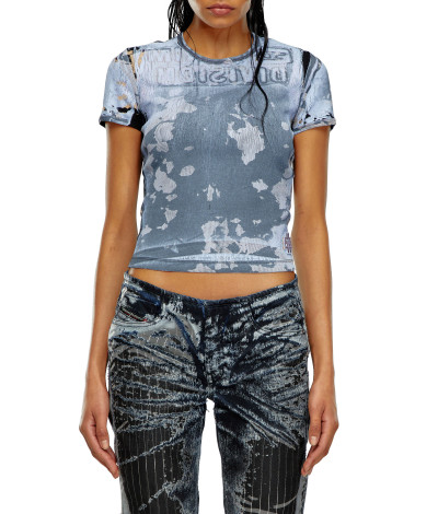 DŽÍNSY DIESEL D-SHARK-FSE TROUSERS - Fotografia č. 5