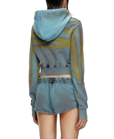 MIKINA DIESEL F-SLIMMY-HOOD-WHISK SWEAT-SHIR - Fotografia č. 2