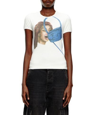 TRIČKO DIESEL T-UNCUTIE-LONG-N19 T-SHIRT - Fotografia č. 1