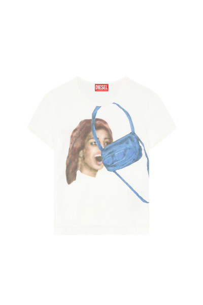 TRIČKO DIESEL T-UNCUTIE-LONG-N19 T-SHIRT - Fotografia č. 3