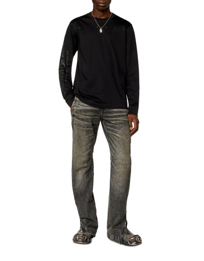 TRIČKO DIESEL T-MUST-LS-SLITS-N2 T-SHIRT - Fotografia č. 2