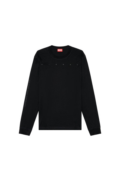 TRIČKO DIESEL T-MUST-LS-SLITS-N2 T-SHIRT - Fotografia č. 4