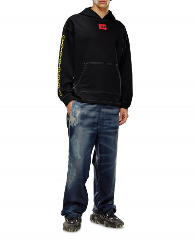 MIKINA DIESEL S-BAXT-HOOD-N1 SWEAT-SHIRT - Fotografia č. 2