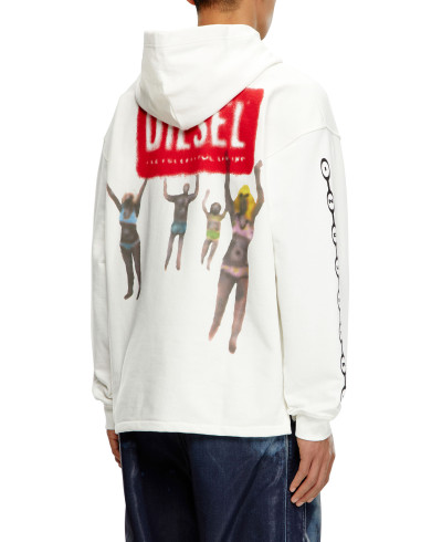 MIKINA DIESEL S-BAXT-HOOD-N1 SWEAT-SHIRT - Fotografia č. 3