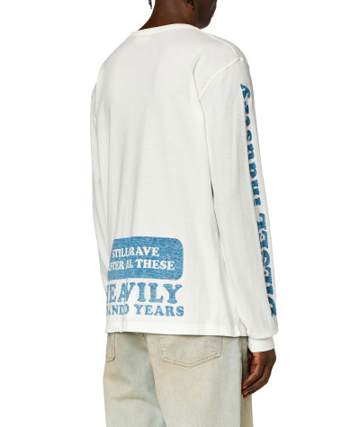 PÓLÓ DIESEL T-JUST-LS-N4 T-SHIRT - Kép 2