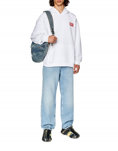 MIKINA DIESEL S-NLABEL-HOOD-L1 SWEAT-SHIRT - Fotografia č. 2