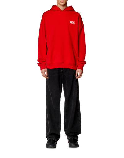 MIKINA DIESEL S-NLABEL-HOOD-L1 SWEAT-SHIRT - Fotografia č. 2