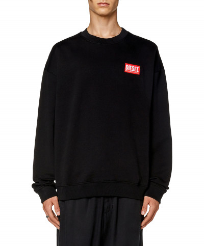 MIKINA DIESEL S-NLABEL-L1 SWEAT-SHIRT - Fotografia č. 3