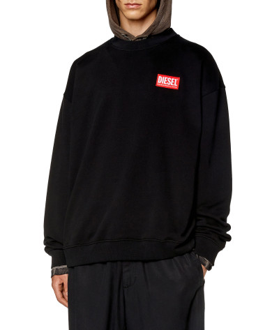 MIKINA DIESEL S-NLABEL-L1 SWEAT-SHIRT - Fotografia č. 1